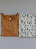 Boy's Henley Shirt in Butterscotch