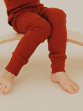 Baby Clothing - Ribbed Lounge Set in Apple