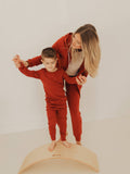 Baby Clothing - Ribbed Lounge Set in Apple