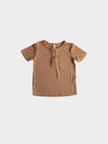 Boy's Henley Shirt in Butterscotch