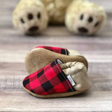 Buffalo Plaid And Tan Low Tops