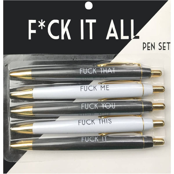 Fuck It All Pen Set – Kooky's Kloset