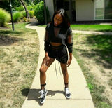 Fishnet Attached Casual Set