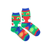 Women’s Socks | Ugly Christmas Snowman | Mismatched
