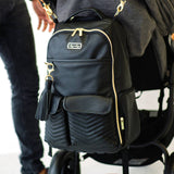 Jetsetter Black Boss Backpack™ Diaper Bag