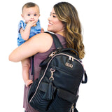 Jetsetter Black Boss Backpack™ Diaper Bag