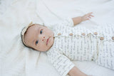 Cat & Dogma - I Love You Organic Baby Romper with Coconut Buttons