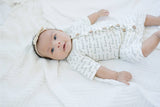 Cat & Dogma - I Love You Organic Baby Romper with Coconut Buttons