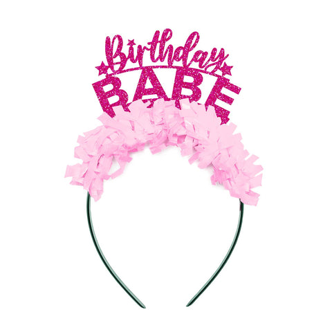 Birthday Babe Party Headband Crown