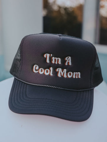 I'm A Cool Mom Trucker Hat - Blue