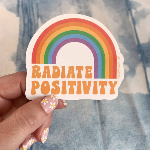 Wildflower + Co. - Radiate Positivity Rainbow Sticker