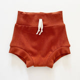 Organic French Terry Shorties | Rust | Made in the US