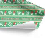 Motherfuckin Presents Wrapping Paper- SINGLE SHEET- Holiday