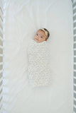 Cat & Dogma - I Love You Organic Baby Swaddling Blanket