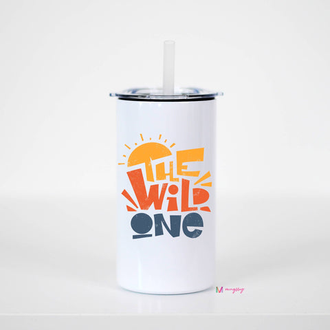 Mugsby - The Wild One Funny Kids Stainless Steel Short Travel Cup