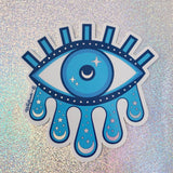 Cosmic Evil Eye Holo Sticker