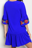 Floral Sleeve Midi Dress