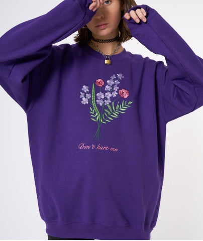 MINGA Don´t Hurt Me Sweater in Purple