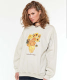 MINGA Van Gogh Sunflowers Sweater in Beige
