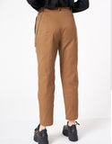 MINGA Tan Classic Peg Trousers With Chain