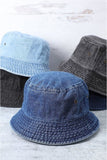 Unisex Vintage Canvas Denim Bucket Hat