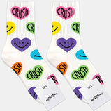 Women's Crush Smile Calf Length Fashion Socks