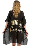 Maid of Honor Wedding Theme Beach Cover Up