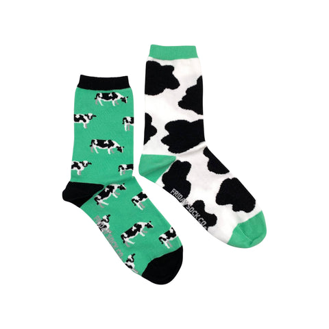 Friday Sock Co. - Women’s Socks | Cow Spots | Mismatched